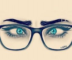 236x196 Drawing Of A Girl With Glasses