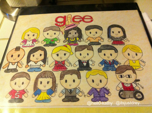 500x373 Glee Drawing Tumblr Shared By Nanna Marie On We Heart It