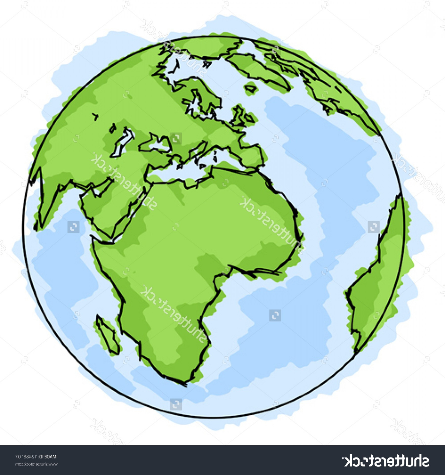 1800x1920 Simple Drawing Of Earth Exclusive Stock Vector Globe Simple
