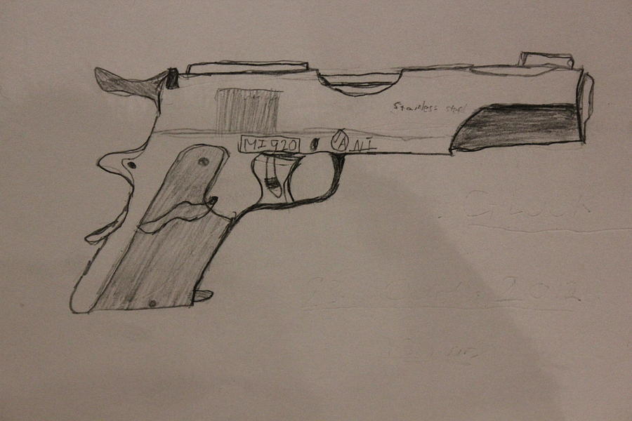 900x600 The Glock Bond Drawing By Dylan Kerler