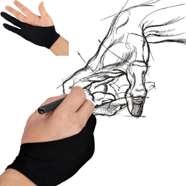 640x640 Professional Free Size Artist Drawing Glove For Huion Graphic