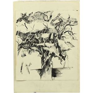 300x300 Willows Ling Gnarled Old Tree Trunk Pen And Ink Sketch Drawing