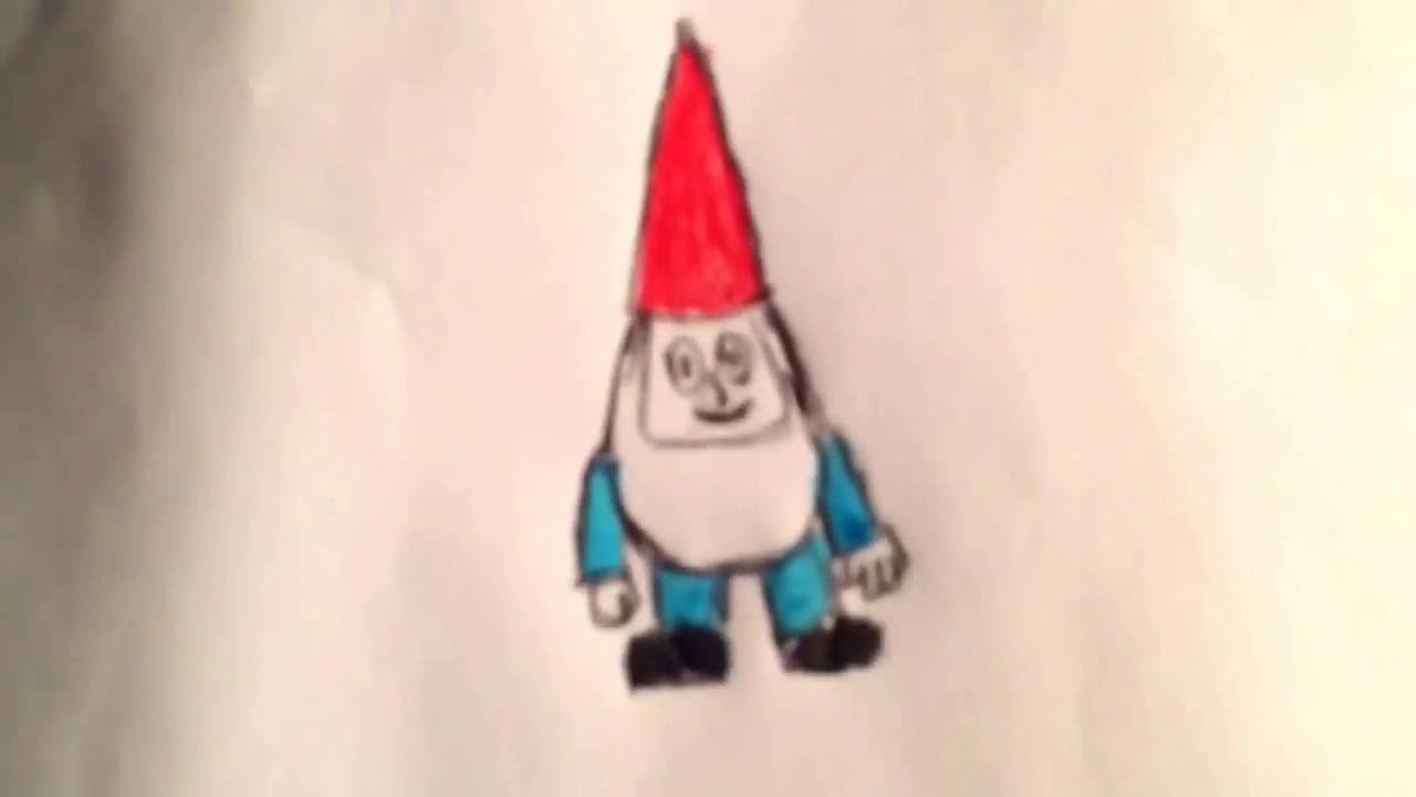 1280x720 How To Draw A Cartoon Gnome (Easy Way) Part 2 Coloring