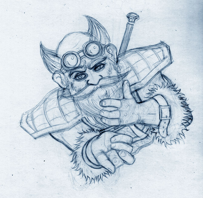 670x656 Wow Gnome By Johnchalos