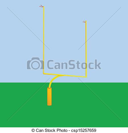 450x470 Football Goal Post. Illustration Of A Goal Post Used In Clipart