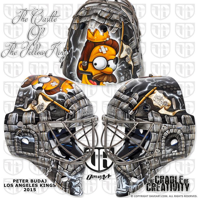842x842 Nhl Goalie Peter Budaj's Ned Flanders Goalie Masks