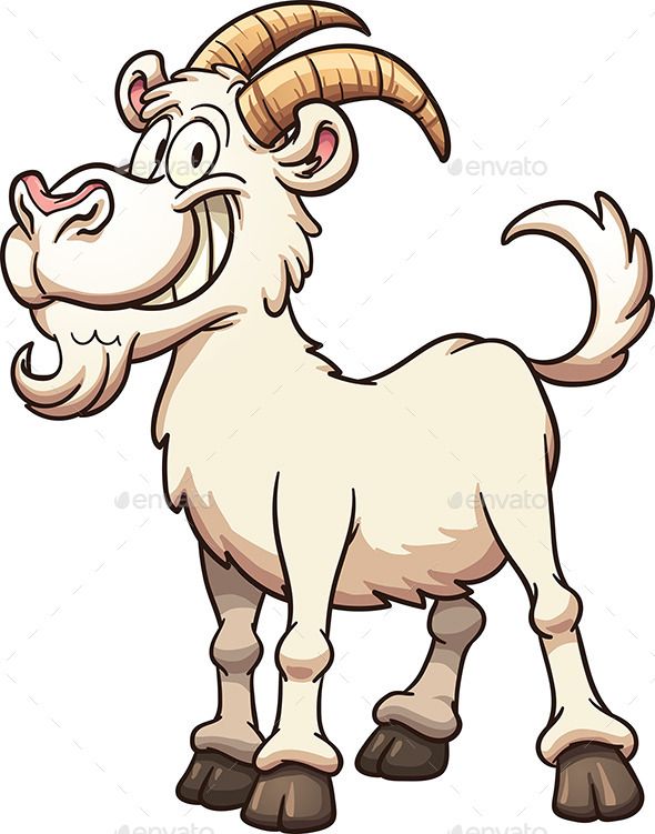 590x751 Cartoon Goat Goats, Cartoon And Art Illustrations