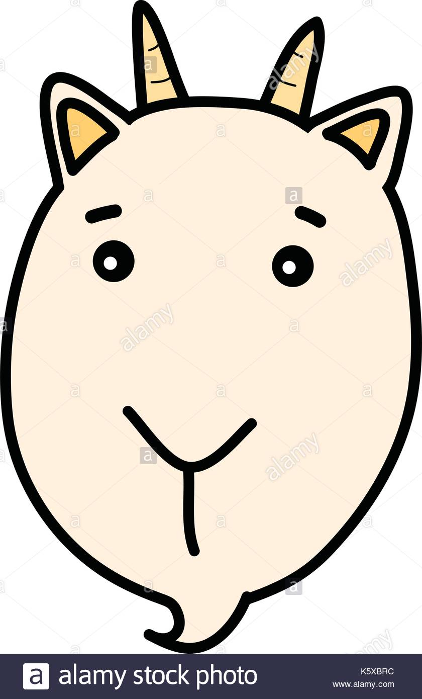 840x1390 Goat Face Cartoon Drawing Stock Vector Art Amp Illustration, Vector
