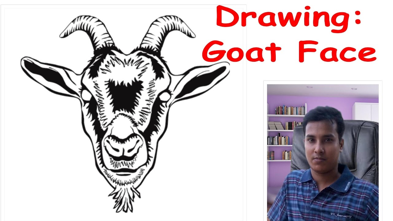 1280x720 How To Draw A Goat Face