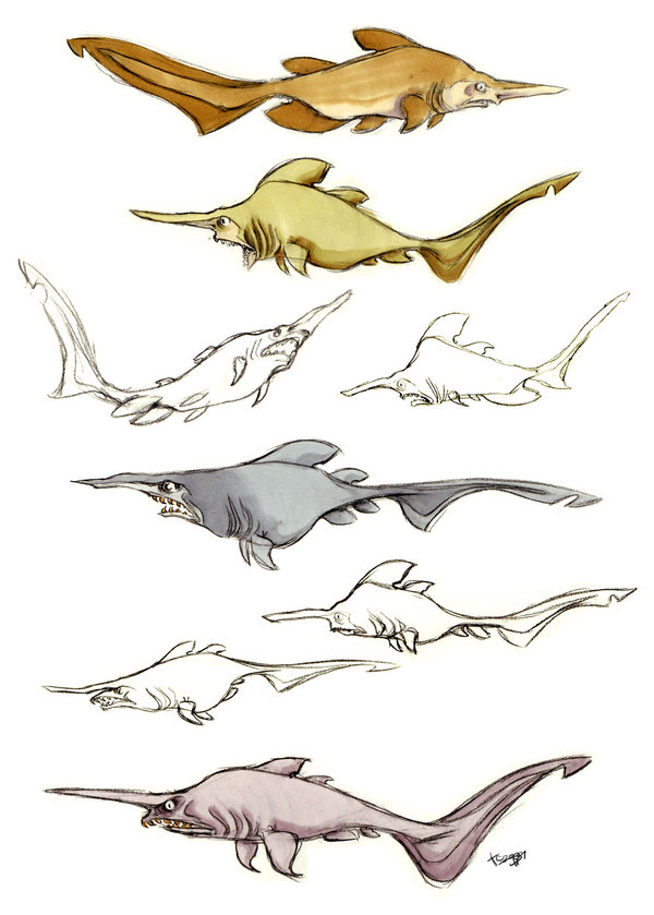600x839 Goblin Shark By Polarkeet