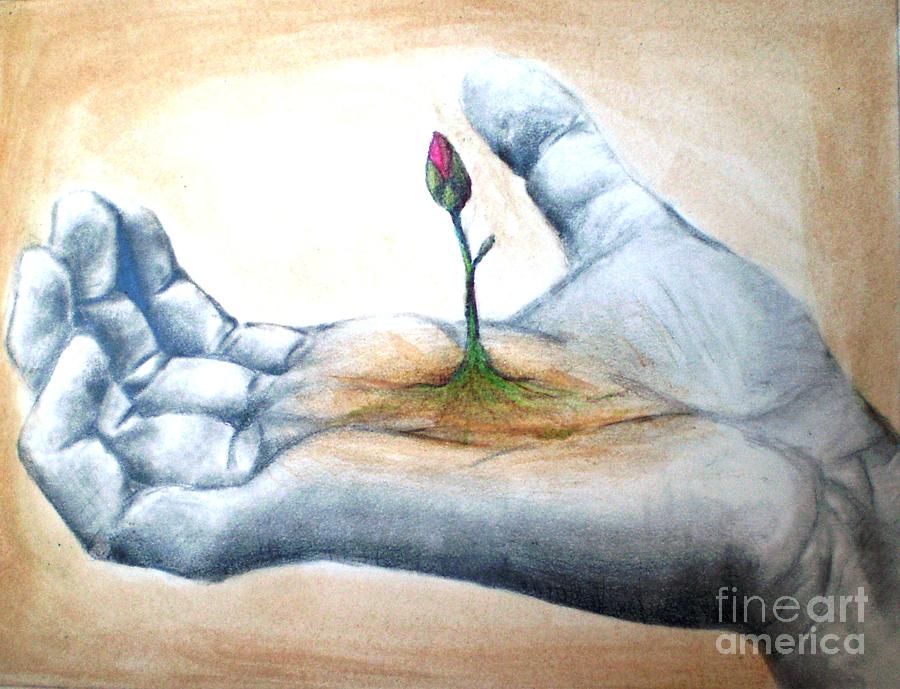 900x689 God's Hand Drawing By Lanie Miller