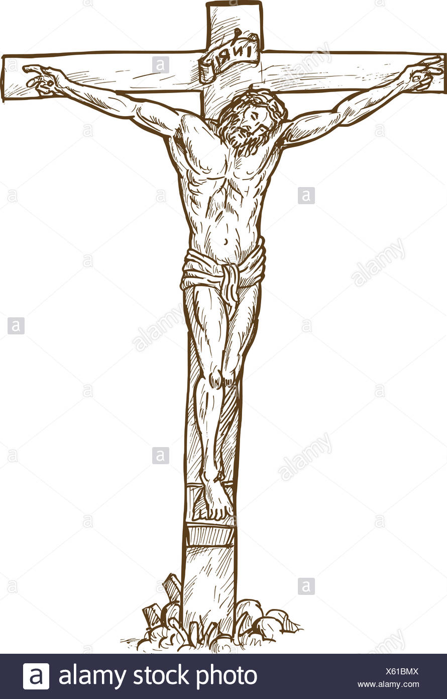 God On Cross Drawing at GetDrawings | Free download