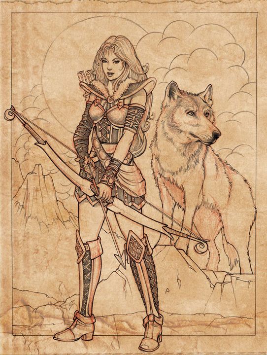 542x720 Skade Goddess Sketch