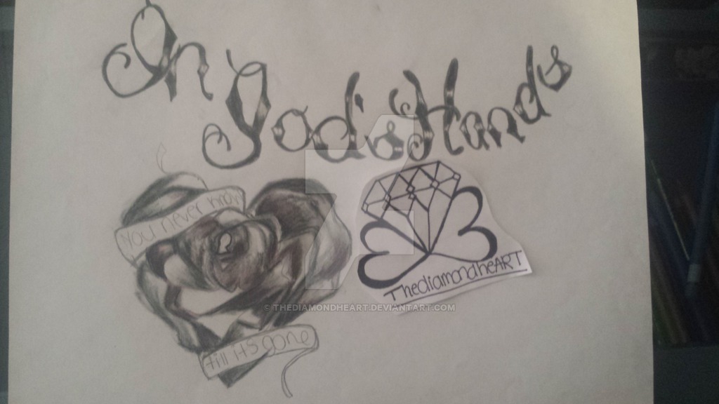 1024x576 In Gods Hands Heart Rose Tattoo By Thediamondheart