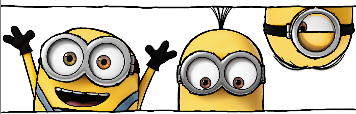 1200x384 How To Draw Bob Kevin And Stuart From The Minions Movie In Simple