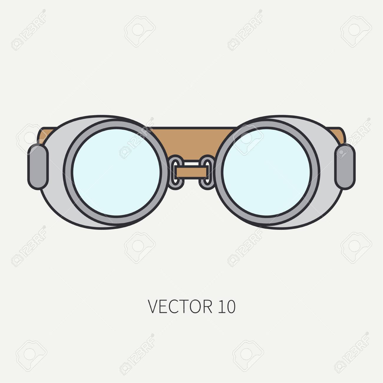 1300x1300 Line Flat Color Vector Icon Of Drawing Instruments For Aerography