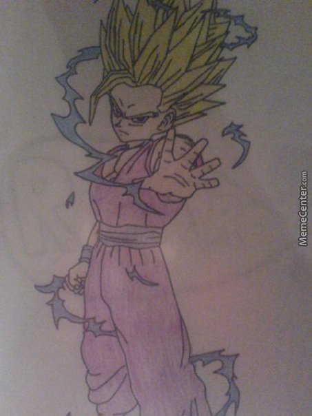 453x604 Teen Gohan Drawing By Gibbsing