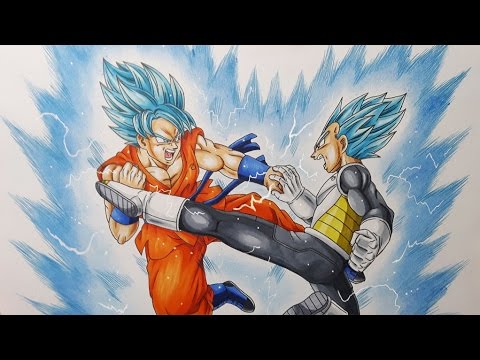 480x360 Drawing Goku Vs Vegeta