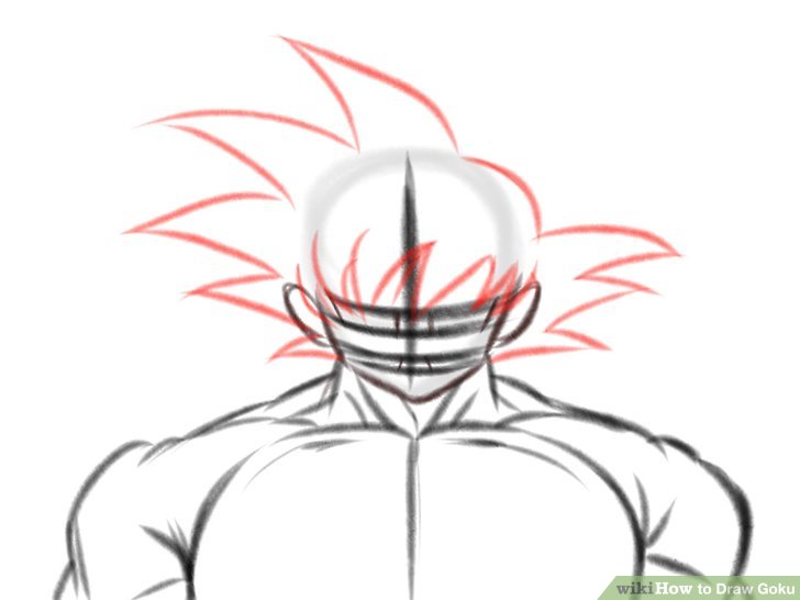 728x546 How To Draw Goku (With Pictures)