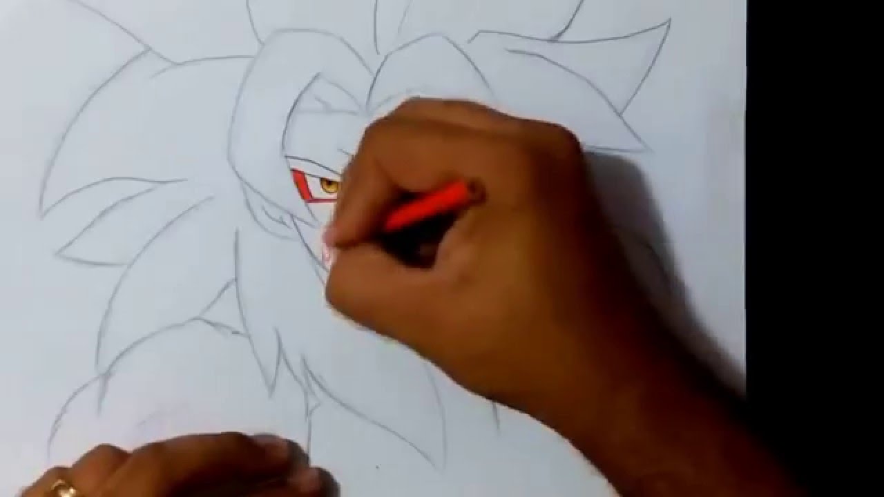 1280x720 Drawing Goku Ssj4