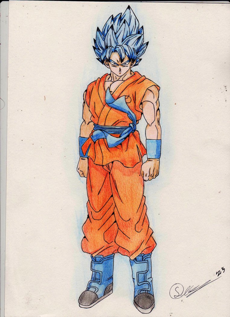 Goku Ssgss Drawing at GetDrawings | Free download