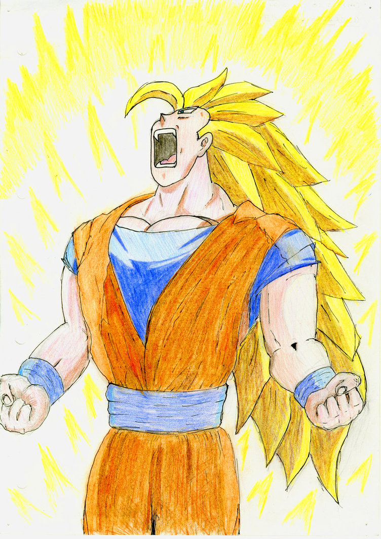 Goku Super Saiyan 3 Drawing at GetDrawings | Free download