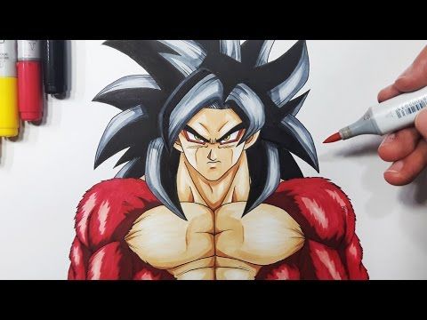 480x360 How To Draw Goku Super Saiyan 4