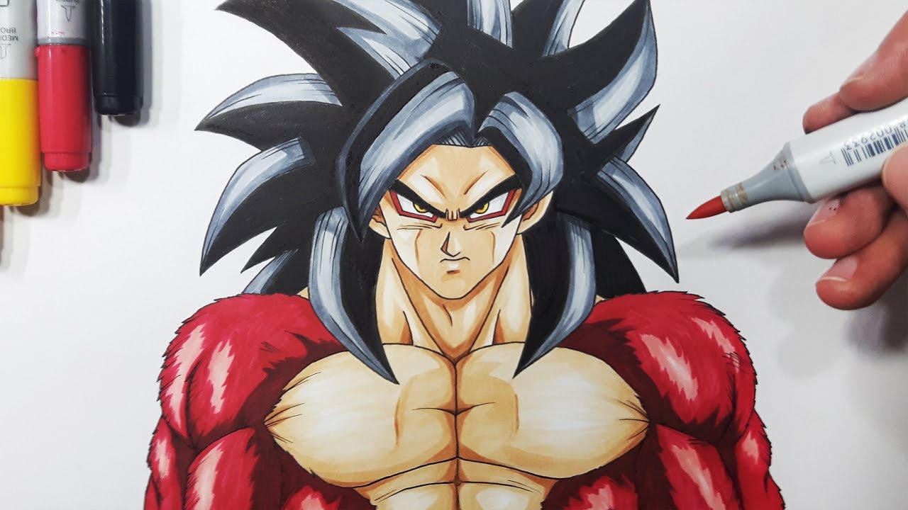 1280x720 How To Draw Goku Super Saiyan 4