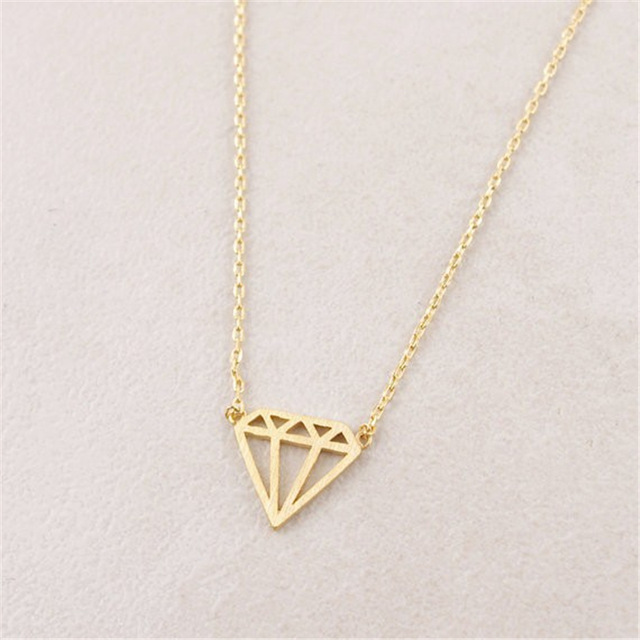 640x640 Fashion Graphic Drawing Geometric Pattern Necklace Gold Color