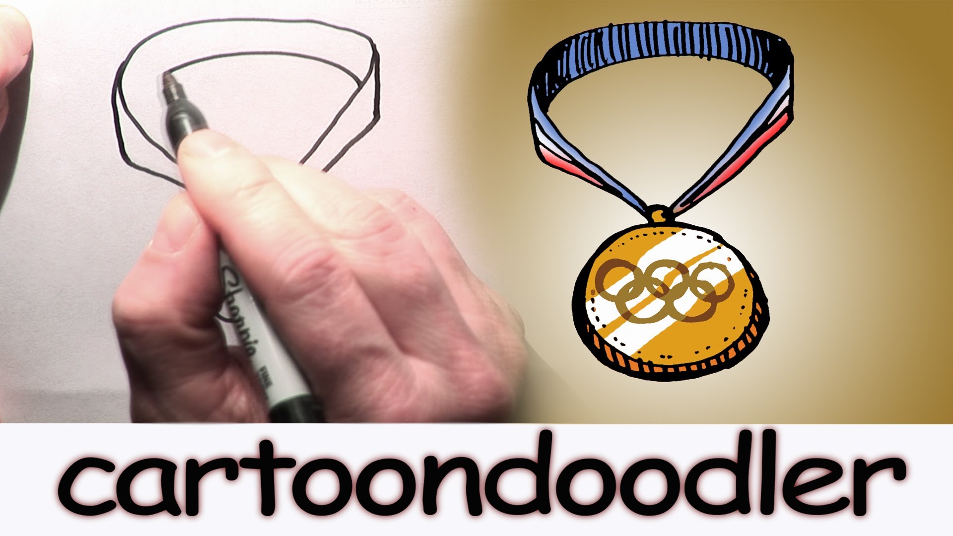 1920x1080 How To Draw An Olympic Gold Medal