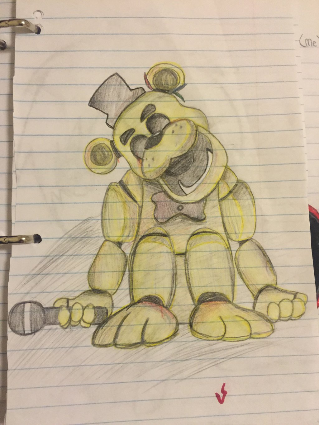 1024x1365 My Golden Freddy Senpai Drawing By Shadowkohai