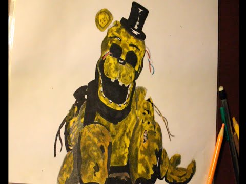 480x360 How To Draw Golden Freddy From Five Nights At Freddy's 2fnaf 2