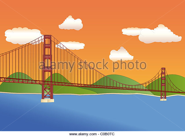 640x473 Golden Gate Bridge Illustration Stock Photos Amp Golden Gate Bridge