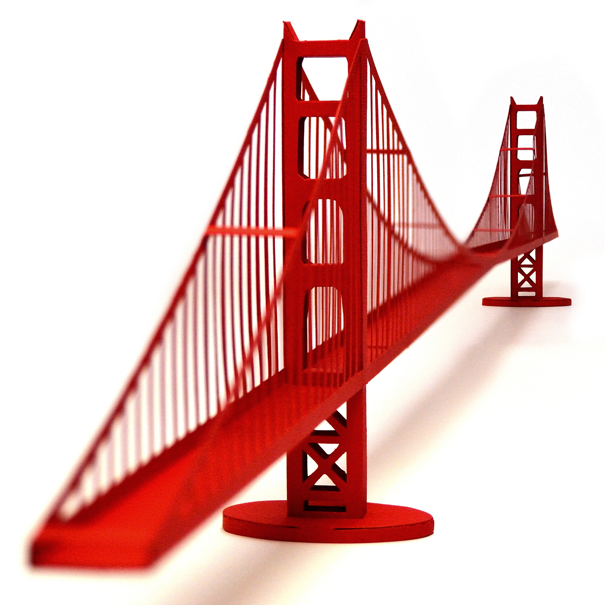 1240x1240 Golden Gate Bridge Paper Model Craft Kit On Storenvy