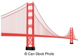 274x194 Silhouette Of Golden Gate Bridge Eps Vectors