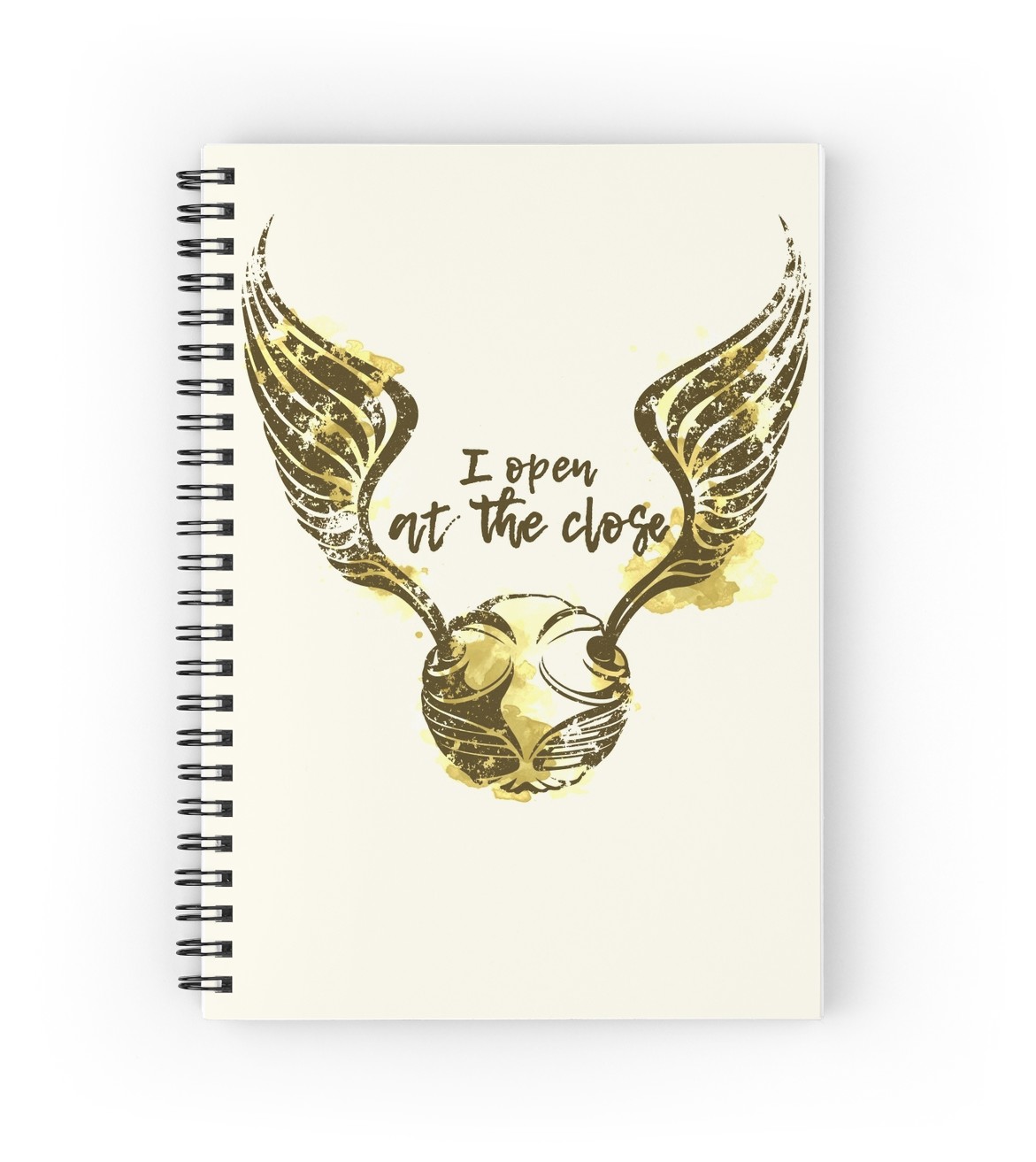 1171x1313 Golden Snitch Spiral Notebooks By Nemimakeit Redbubble