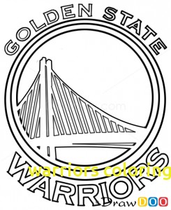245x300 Warriors Coloring Pages With How To Draw Golden State Warriors