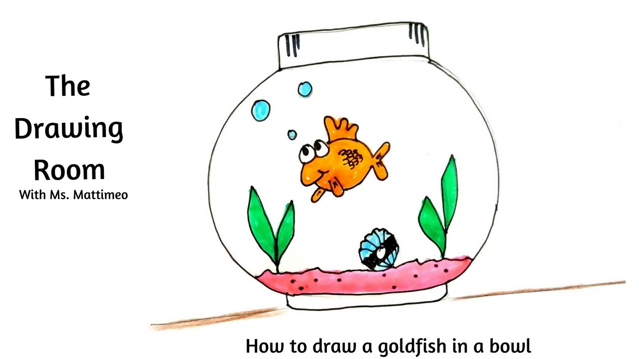 1280x720 How To Draw A Goldfish In A Fish Bowl