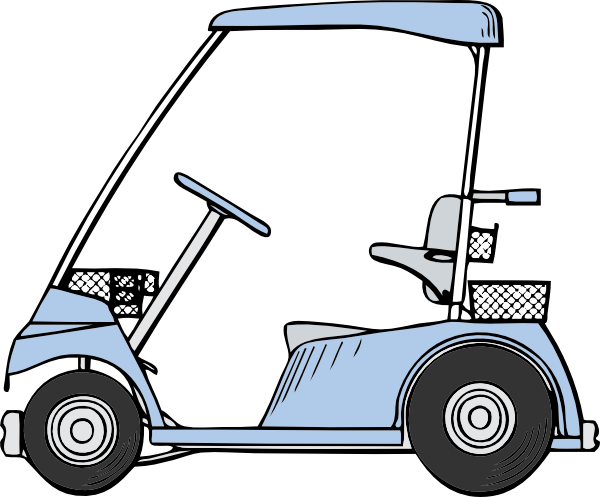 600x497 Golf Cart Clip Art