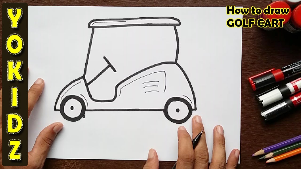 1280x720 How To Draw A Golf Cart