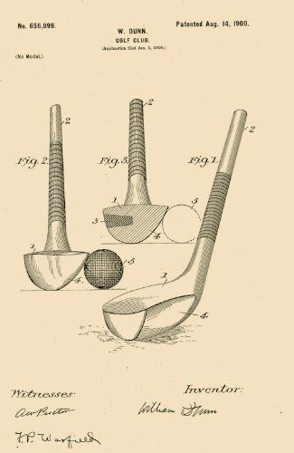 325x500 1900 Us Patent On Golf Club Patent Art Print Golf