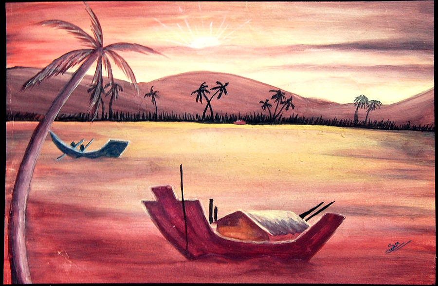 900x587 Good Morning Drawing By Sonam Shine