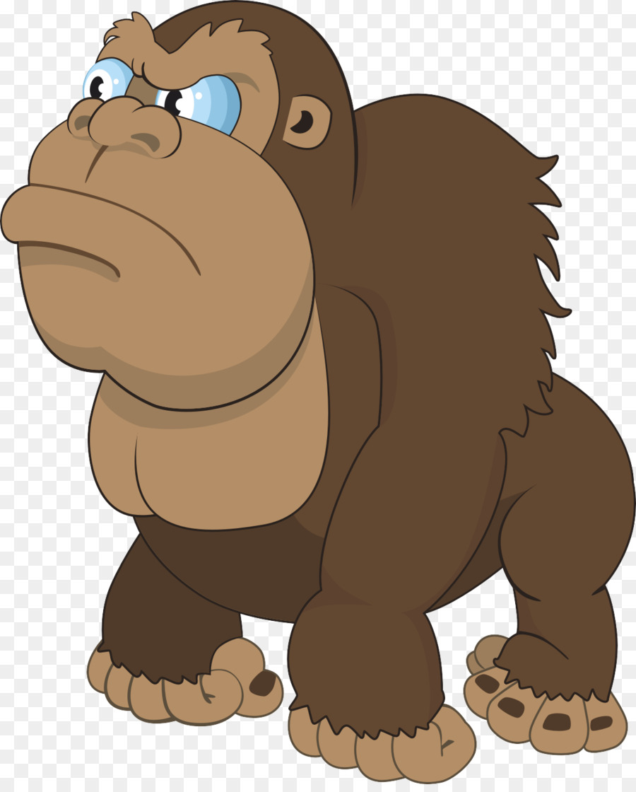 900x1120 Gorilla Cartoon Ape Drawing