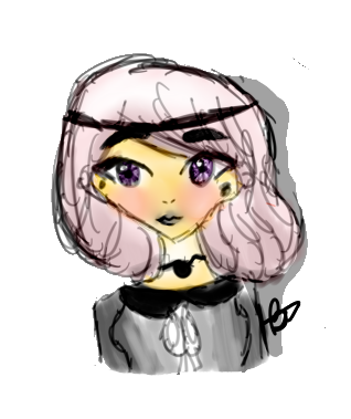 318x379 Pastel Goth Drawing By Saphire Galaxy