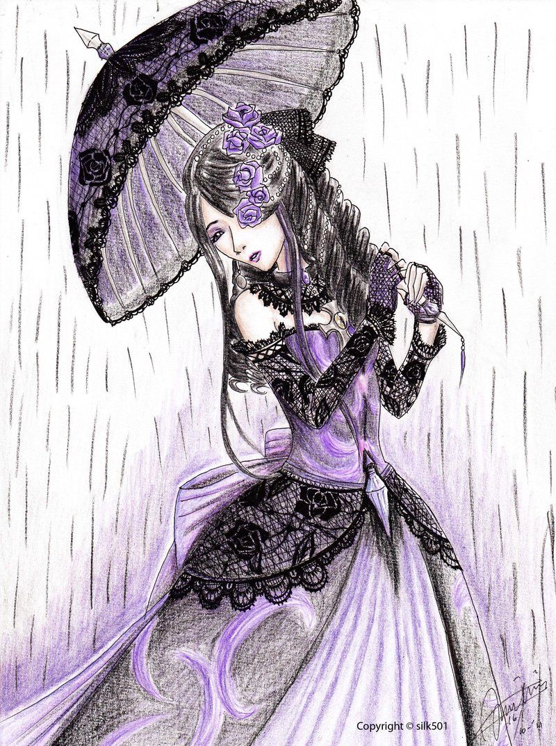 800x1073 Goth Purple By On @ Art