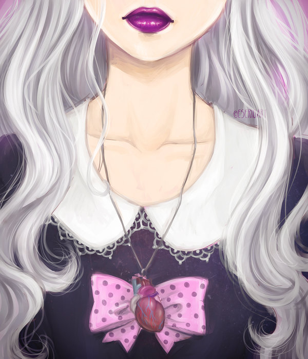 600x700 Pastel Goth Girl By Eserioart