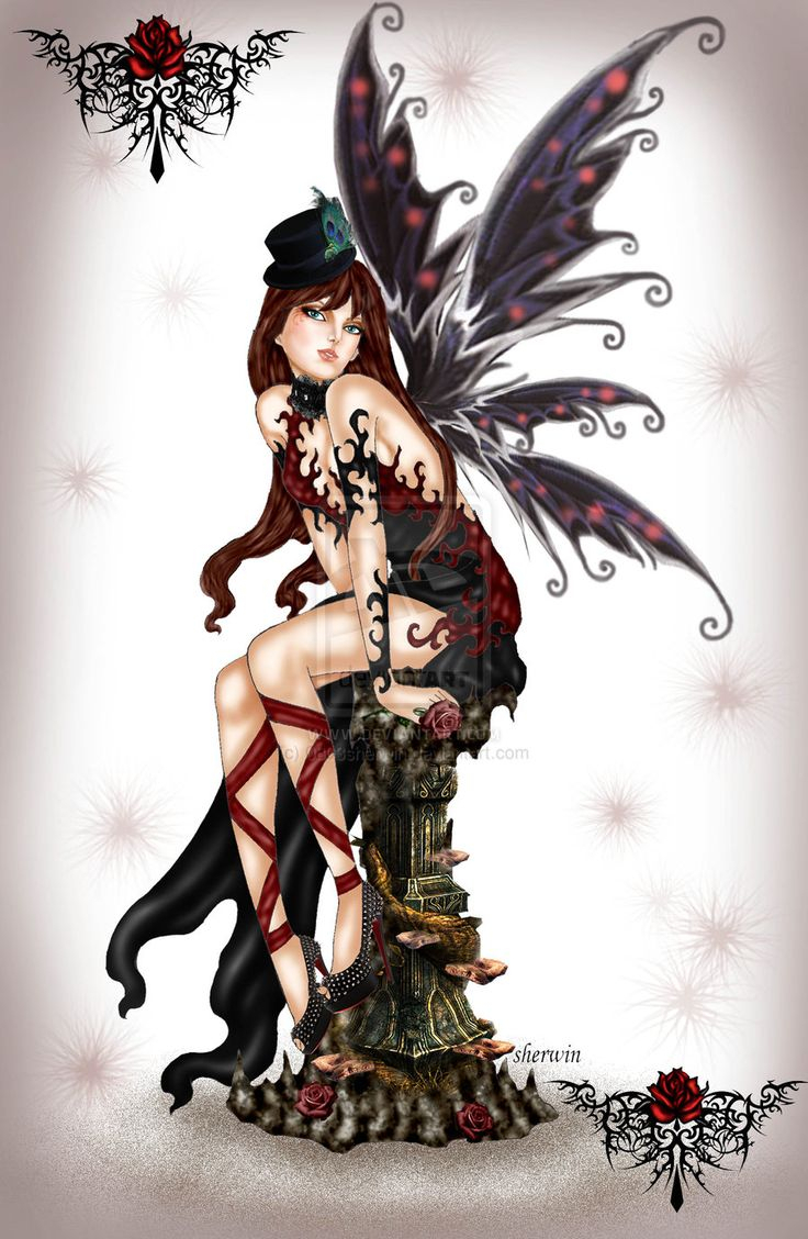 736x1128 Drawings Of Gothic Fairies Best Fairy Drawings Ideas