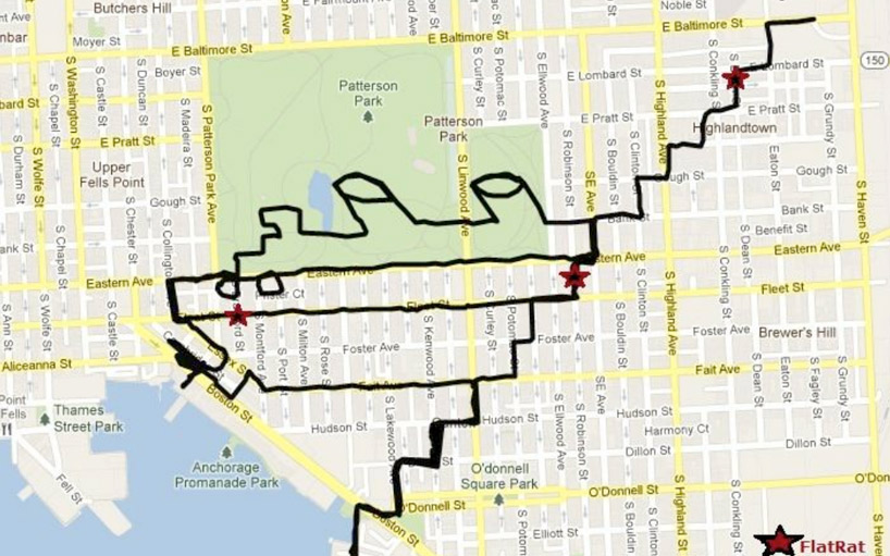 818x511 Gps Drawing On Bike By Michael Wallace