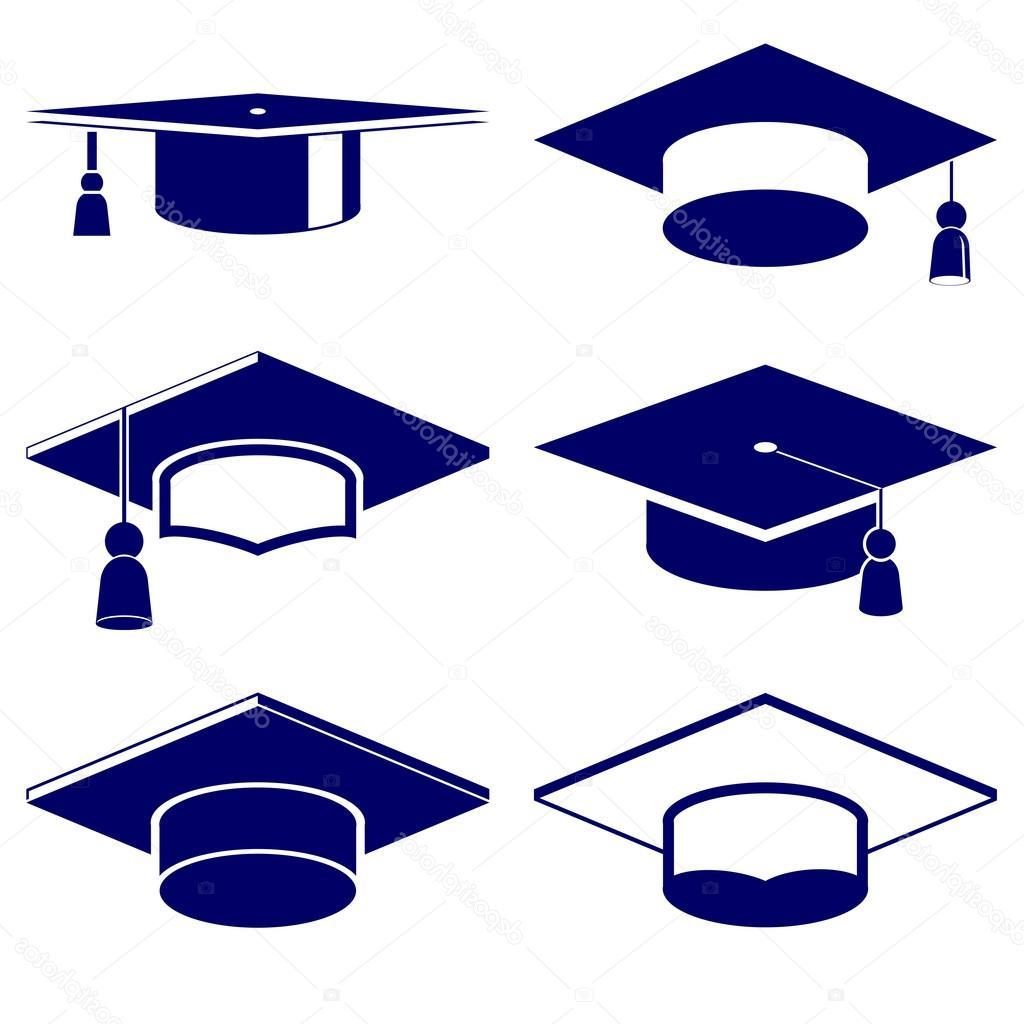 1024x1024 Best Hd Stock Illustration Graduation Cap Icon Set Drawing