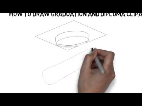 480x360 How To Draw Graduation And Diploma Clipart